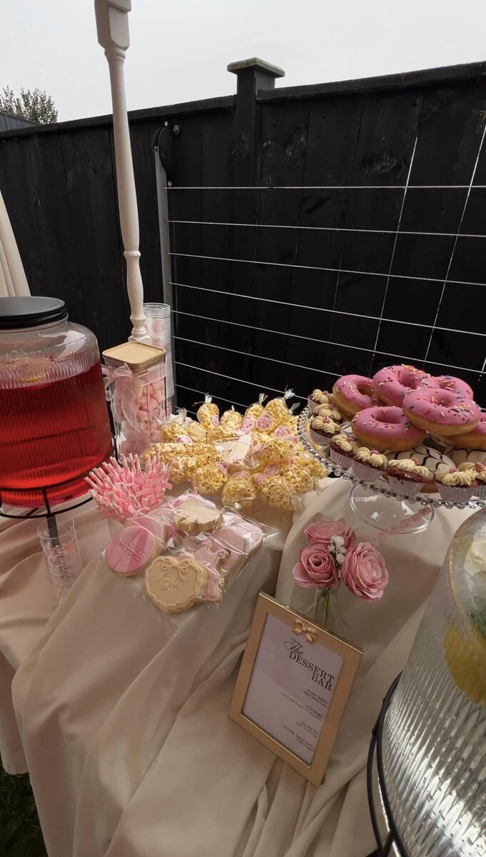 Styled dessert bar